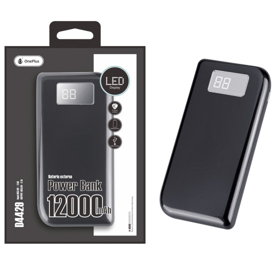 POWER BANK MTK D4429 ECLIPSE,12000MAH PRETO ORIGINAL POWER BANK MTK D4429 ECLIPSE,12000MAH PRETO ORIGINAL